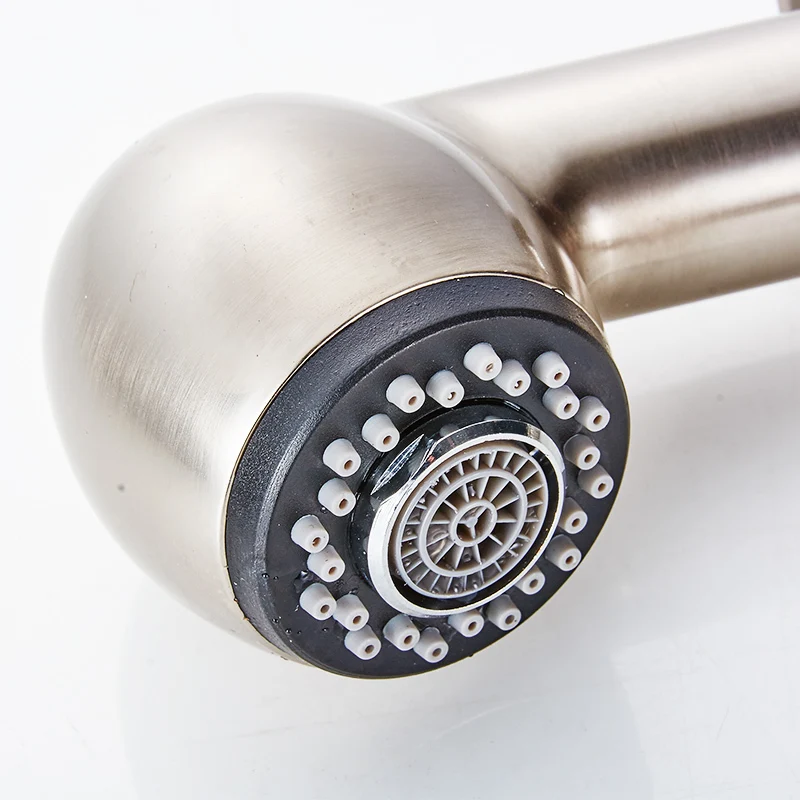 Fapully Pull Out Kitchen Faucet 360 Degree Swivel Water-Saving Spray Kitchen Water Mixer Tap Vessel Vanity Sink Faucet 165-33N