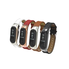 Ремешок для часов из натуральной кожи для Xiaomi Mi 3 спортивный браслет Модный Регулируемый легкий ремешок