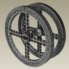 Космическая станция 3d бумажная модель