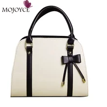 2018 Brand Women Handbag PU Leather Elegant Female Big Shoulder Bags Zipper Floral Ladies Bag High