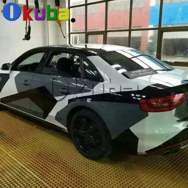 white black grey snow camo vinyl car wrap styling with air rlease gloss matt arctic - Auto Folieren Muster white black grey snow camo vinyl car wrap styling with air rlease gloss matt arctic - Auto Folieren Muster