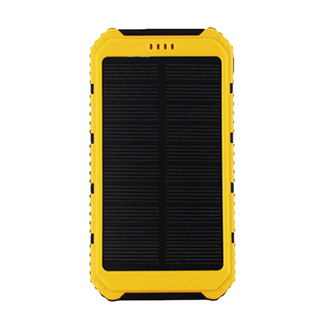 Новинка, 20000 мА/ч, большая емкость, солнечная панель, солнечная батарея, внешний аккумулятор, зарядное устройство, Универсальное портативное солнечное зарядное устройство для мобильного телефона - Цвет: Yellow