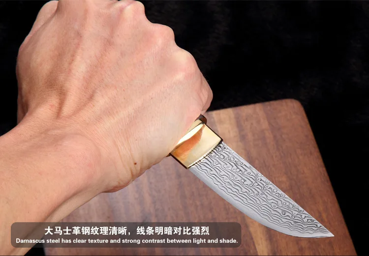 VG10 японский зеркальный нож из дамасской стали, 60-62hrc вакуумная термообработка, острый охотничий нож для кемпинга(самурайский стиль