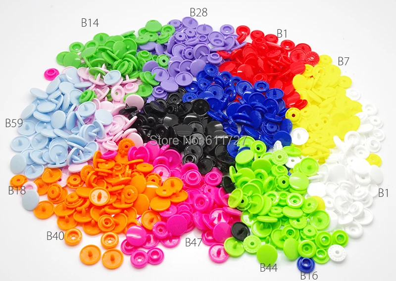 10 цветов, смешанные 200 наборов, KAM T5 20 12 мм, пластиковые кнопки и плоскогубцы для крепления, используются для пеленок, набор для смешивания