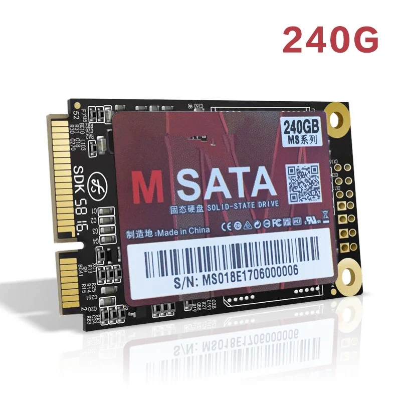 Vente 2018 hot new MSATA lecteur à état solide 1.8 pouce 30g 60g 120g 240g SSD ordinateur portable de bureau ordinateur