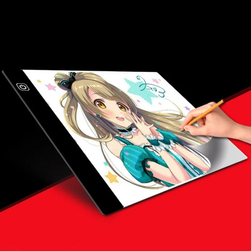 Цифровой графический планшет A4 светодиодный тонкий художественный трафарет, трафарет для рисования, светильник, коробка для письма, портативный электронный планшет