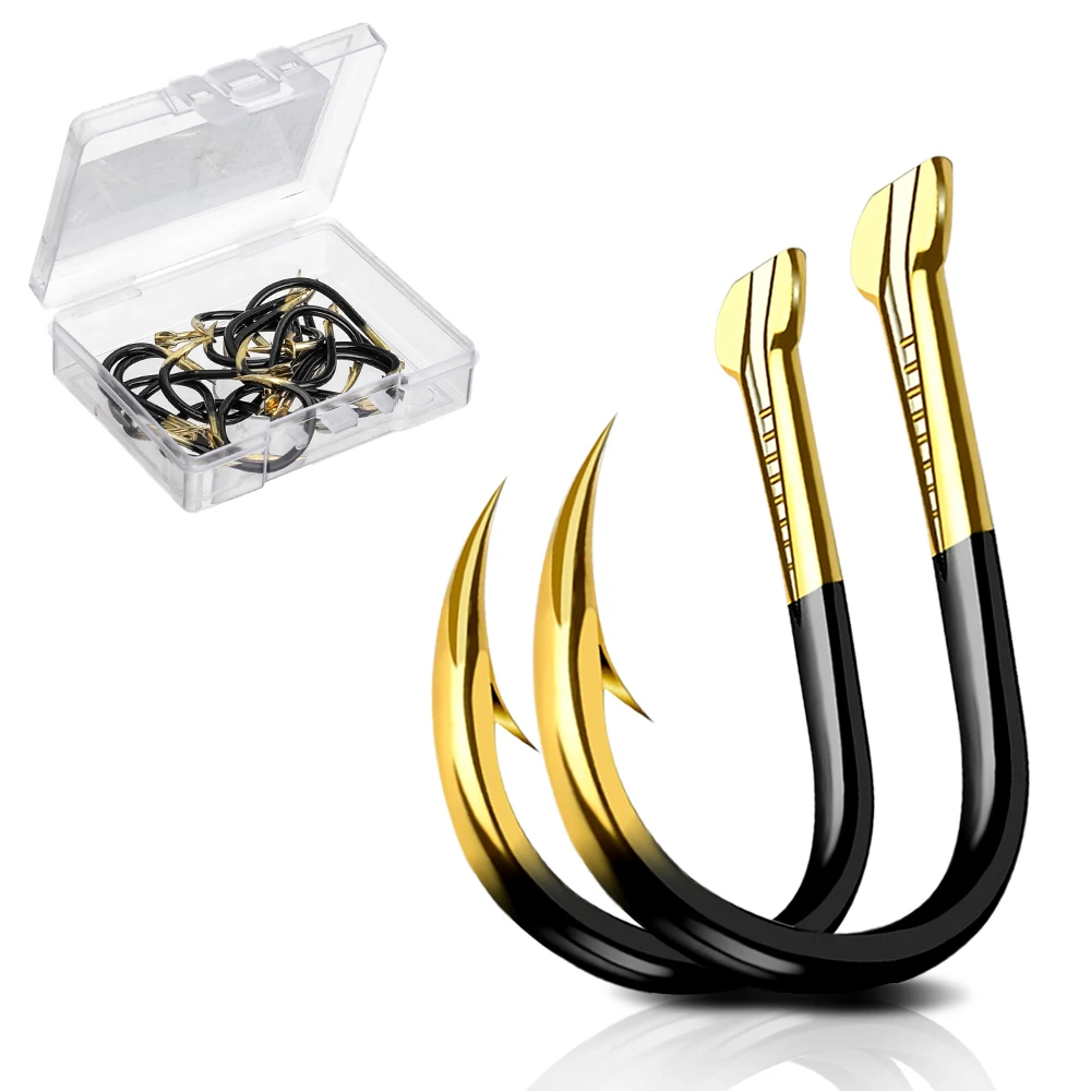 

DONQL 20pcs/ Set Fishing Hooks Single Circle Barbed Fishinhook Tungsten Steel Carp Fishing Hooks Sea Accessories Tackle