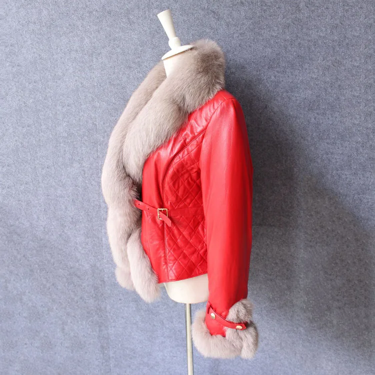 genuine sheepskin leather jacket  (9)