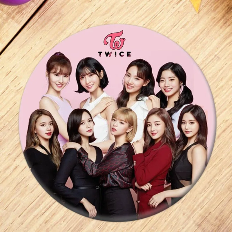 

KPOP Korean TWICE New Album YES OR YES Brooch Pin Badge Accessories For Clothes Hat Backpack Decoration