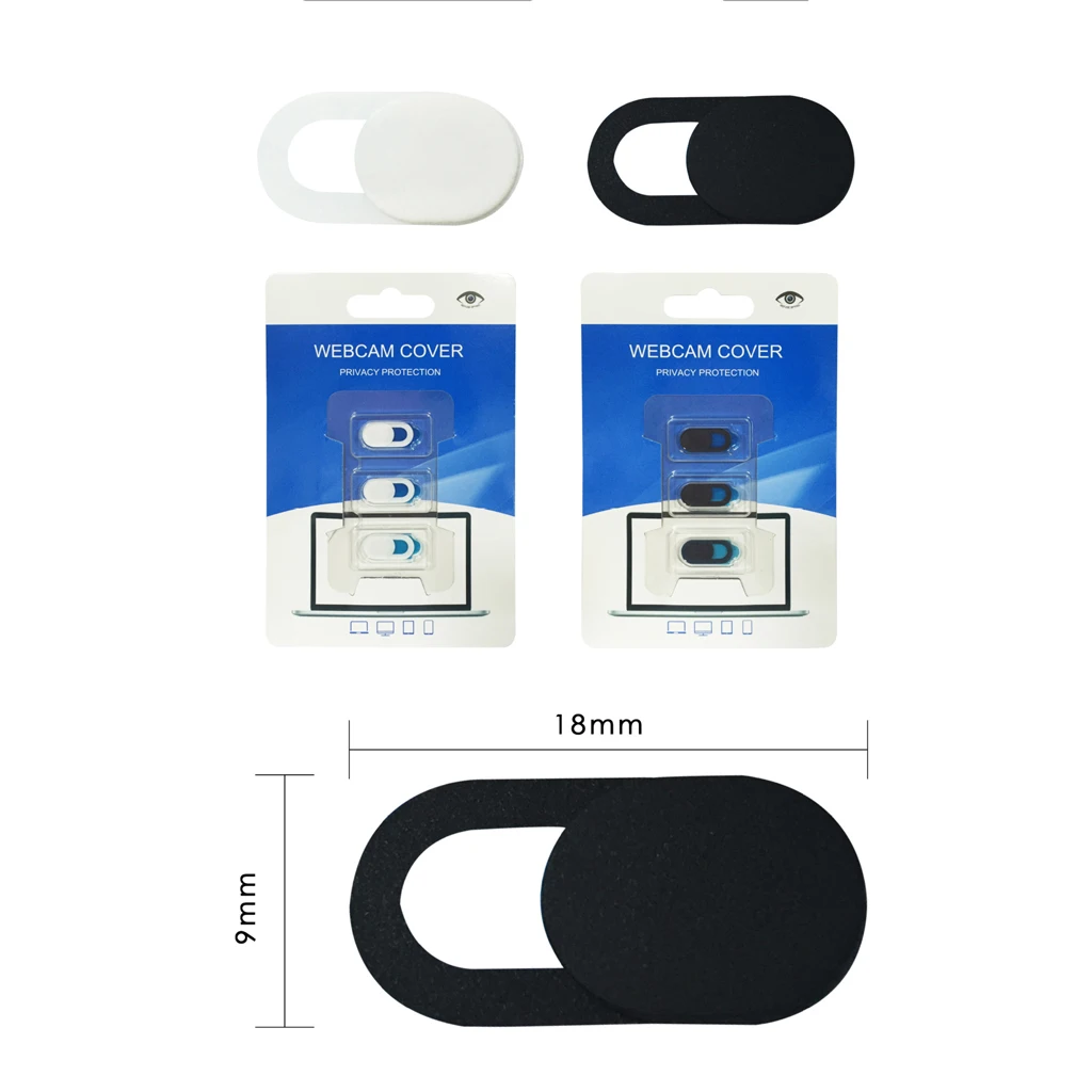 Pack of 3 Colour Webcam Cover Shutter Magnet Slider Camera Lens Privacy Sticker for Phone Laptop Universal Protection Cover
