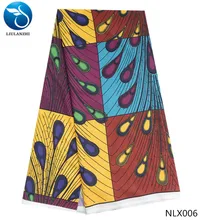 LIULANZHI african fabrics polyester fabric wholesale nigerian ankara fabric printed for clothing 5yards 2019 product NLX001-018