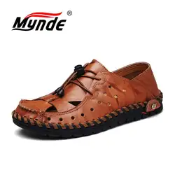 Mynde/Летняя удобная мужская повседневная обувь, лоферы, мужская обувь, качественная кожаная обувь, мужские мокасины на плоской подошве