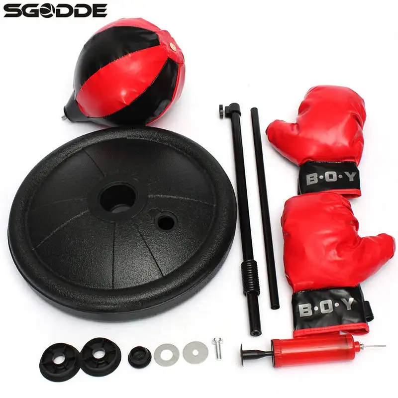 

Adjustable Fitness Boxing Punch Pear Speed Ball Relaxed Boxing Punching Bag Speed bag for kids children+Glove+Pump+Base+ Poles