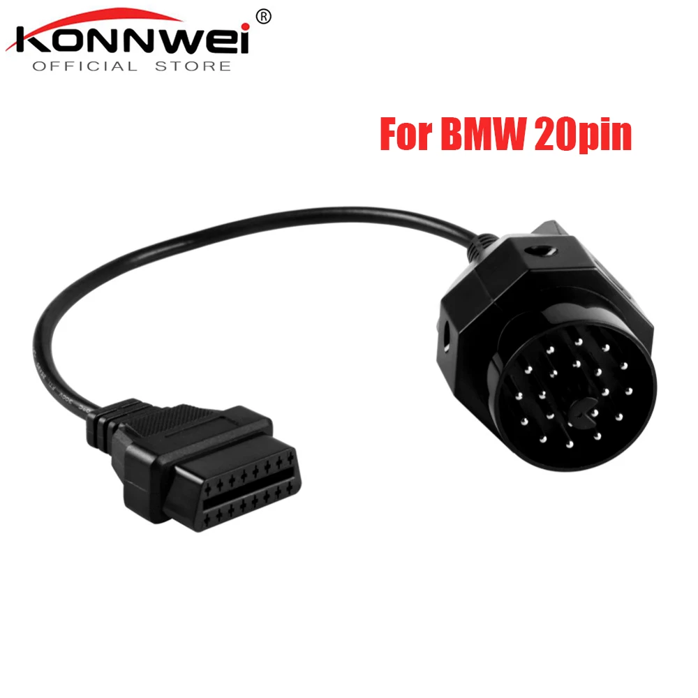 Адаптер OBD ODB2 для BMW 20 Pin II PIN к OBD2 16 гнездовой разъем E36 E39 X5 Z3 серии Лидер продаж