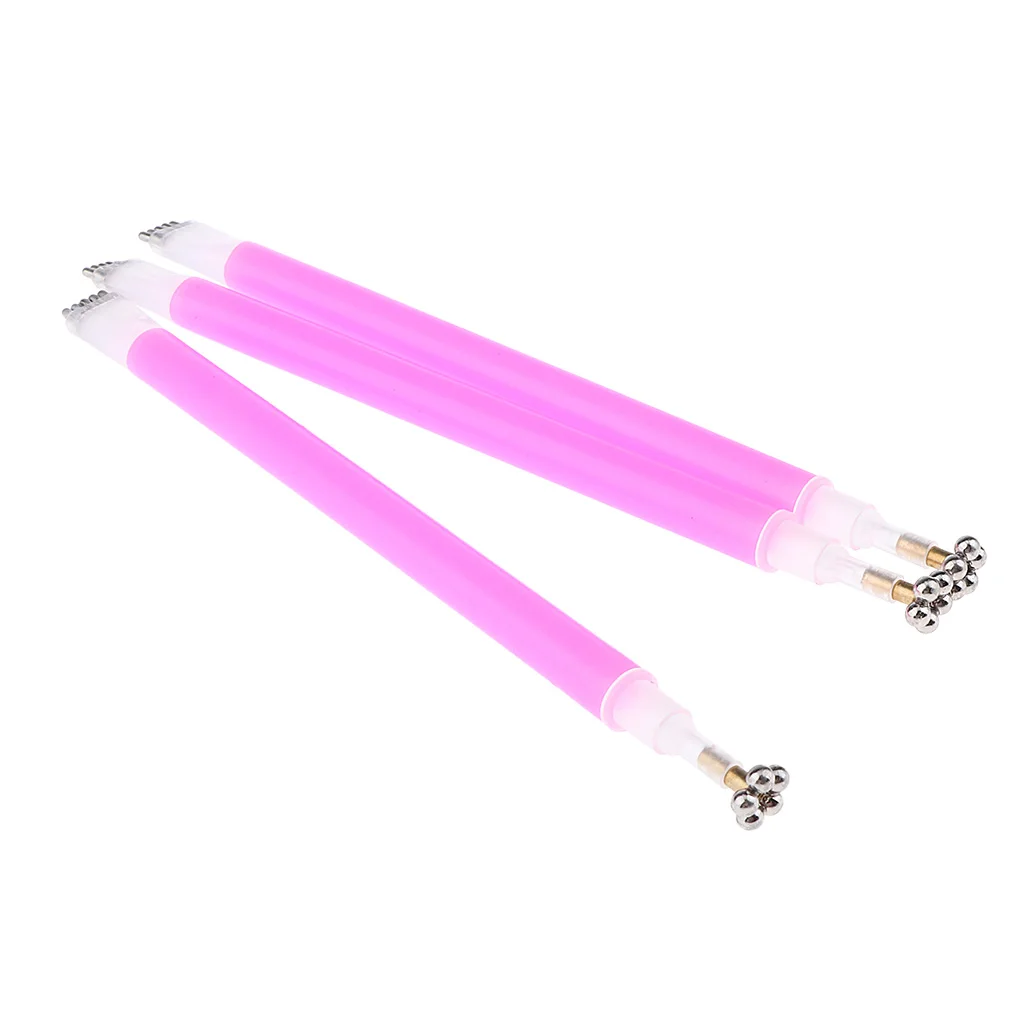 3x Nail Art Brush Magic 3D Cat Pen UV Gel Polish Magnetic Cats Eyes DIY Tool