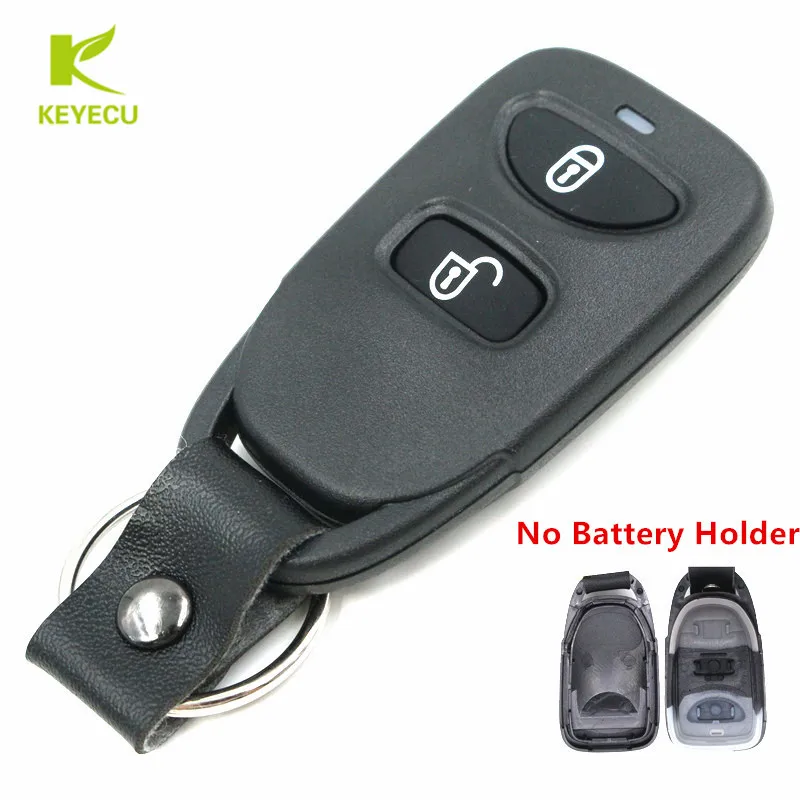 

KEYECU Replacement Remote Car Key Shell Case 2 Button Remote Key Blank Cover Fit For Hyundai Accent 2005-2008, Tucson 2005-2009