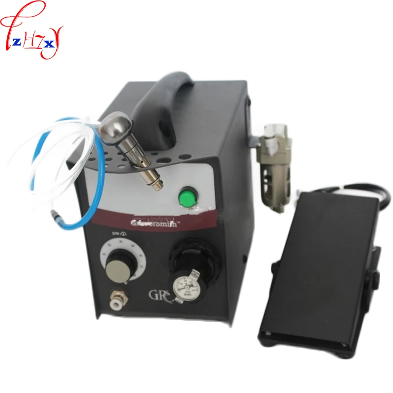 

Desktop pneumatic engraving machine single head engraving machine jewelry tool equipment microengraving machine 110/220V 60W