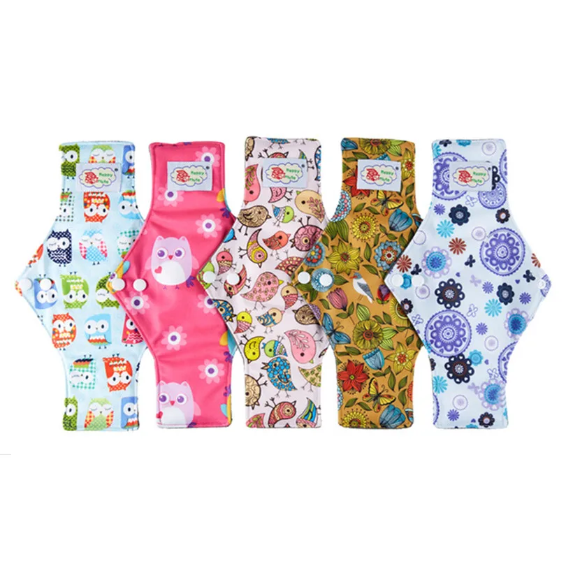 Тканевая менструальная прокладка бамбуковый древесный уголь 12 дюймов дышащие