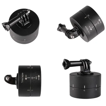 

360 Degree Rotating 120min Time Lapse Automatic Timer Tripod Head Photography Delay Tilt for GoPro hero7 6 5 4 3+3 2 1 phone