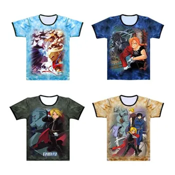 

Cosplay Anime Full metal Fullmetal Alchemist Steel Edward Alphonse T Shirt Costumes Men's Japanese Man Women T-shirt