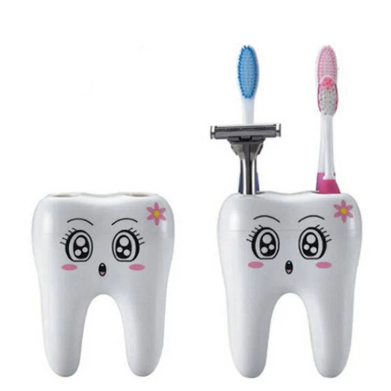 

1PC Cartoon Plastic Toothbrush Holder Toothpaste Storage Rack Shaver Holder Bathroom Organizer Accessories New Arrival