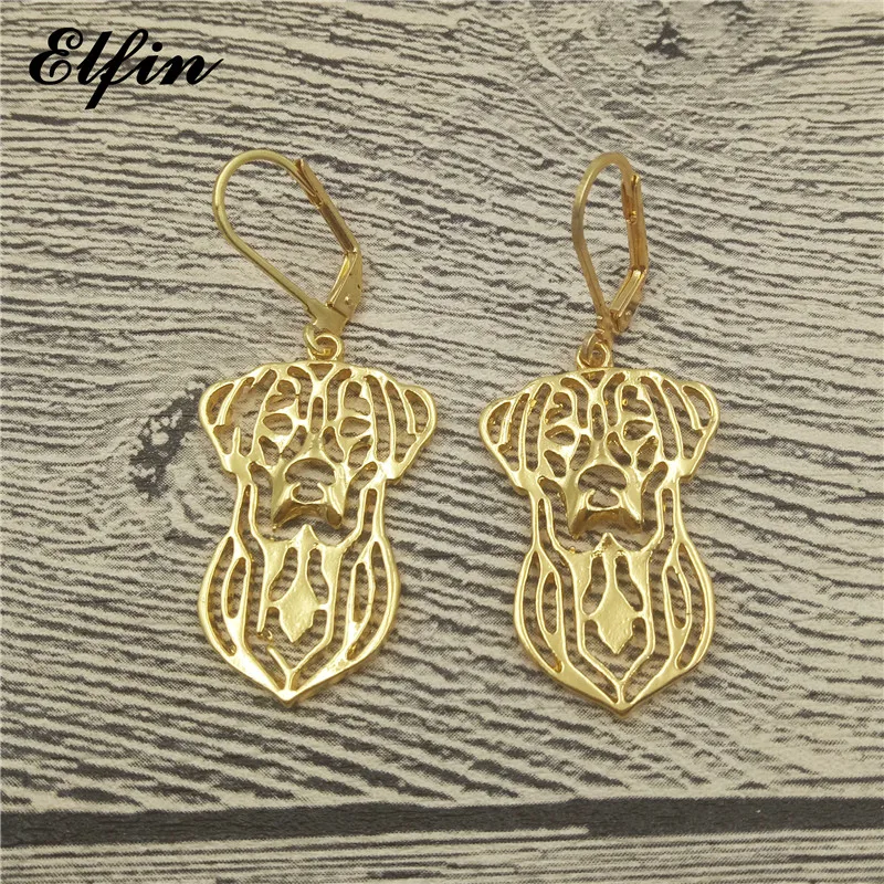 Elfin New Trendy Labrador Retriever Earrings Fashion Jewelry Gold Color Silver Drop For Women | Украшения и аксессуары
