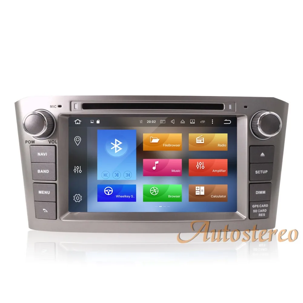 Android 8,1 Octa Core reproductor de DVD del coche para Toyota Avensis 2002-2008 T250 GPS de navegación del coche multimedia estéreo auto radio unidad de cabeza