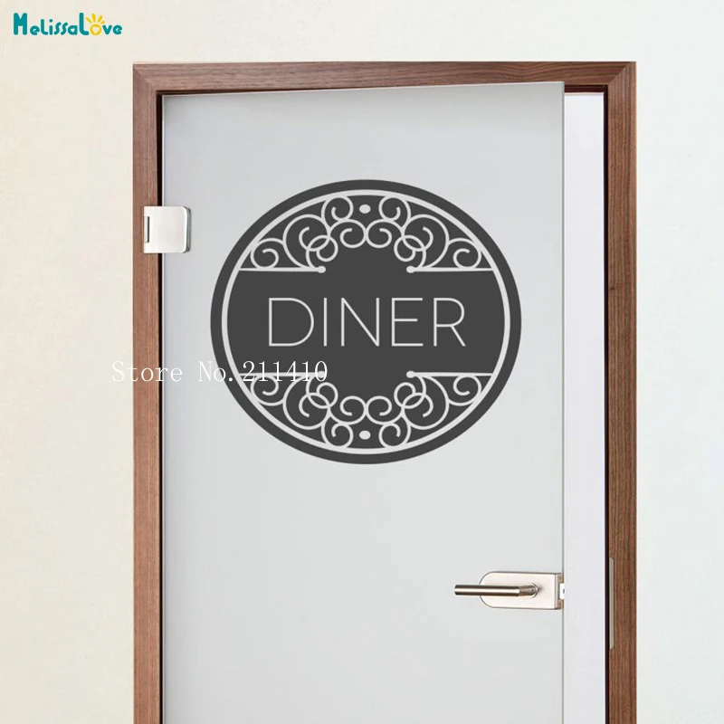 Us 5 98 25 Off Vinyl Diner Wall Sticker Oval Cool New Design Home Decoration For Living Room Bedroom Doors Self Adhesive Art Murals Yt585 In Wall