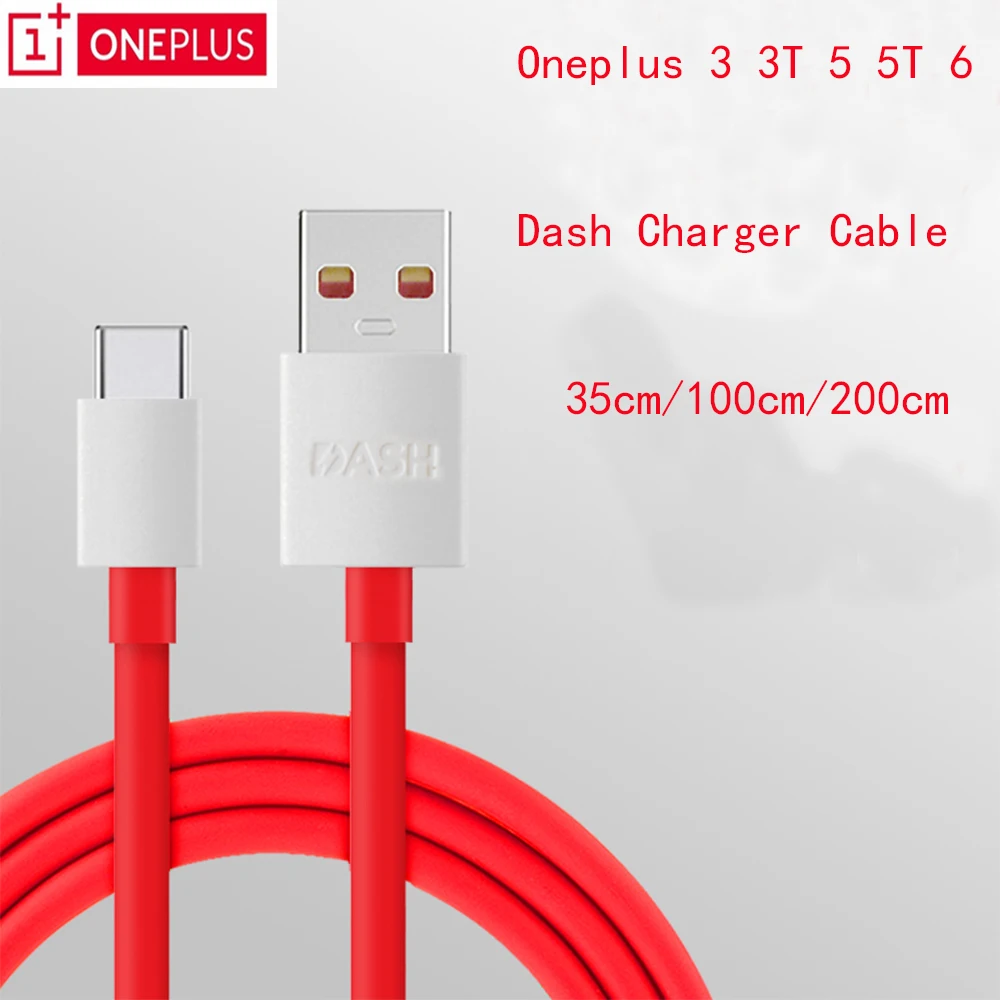 Original Oneplus 6 Dash Charger Cable Usb Type C Cable Quick Red 35/100
