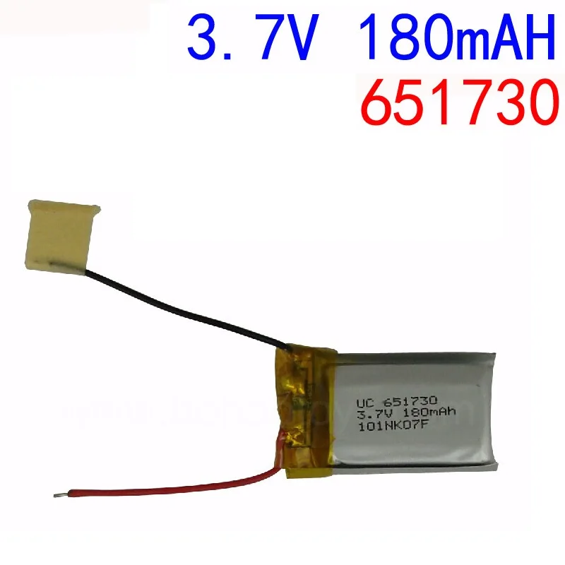 3.7V 180mAH 2PCS/lot Wholesale remote control airplane remote control helicopter accessories 3.7V 180mAH lithium battery 651730 3.7V 180mAH 2PCS/lot Wholesale remote control airplane remote control helicopter accessories 3.7V 180mAH lithium battery 651730