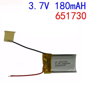 

3.7V 180mAH 3PCS/lot Wholesale remote control airplane remote control helicopter accessories 3.7V 180mAH lithium battery 651730