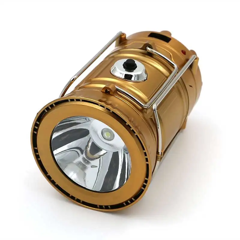 

LED Hand Lamp Portable Led Solar Collapsible Camping Lantern Tent Lights Rechargeable Emergency For Outdoor Lighting HUG-Deals