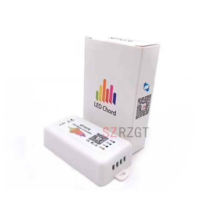 WIFI Bluetooth SP107E Pixel IC SPI Music LED Controller by Phone APP For WS2812 SK6812 SK9822 RGBW APA102 LPD8806 Strip DC5-24V