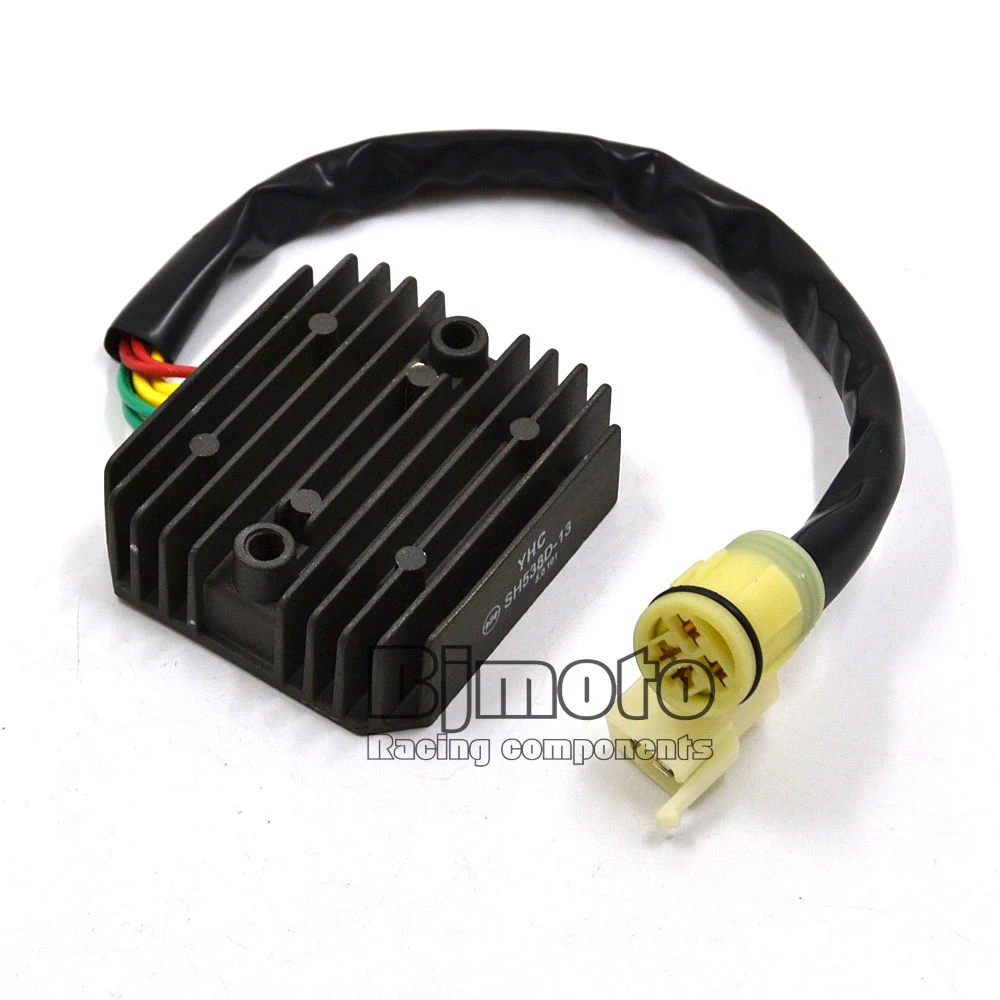YHC SH538D-13 Motorcycle Metal Voltage Regulator Rectifier Motorbike For Honda XRV 750 P Y Africa Twin 1993 - 2003 brand new motorcycle voltage regulator rectifier for honda nt400 bros 1988 1990 89