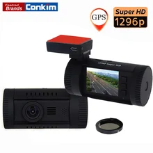 Conkim Car DVR Mini 0826 Ambarella A7 Super HD 1296P 1080P HDR Auto Dash Camera Car GPS Registrar ADAS w/ CPL As Well As 0806