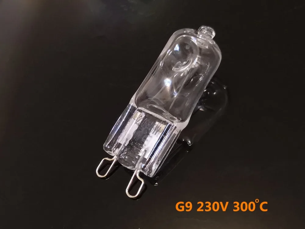 230V oven light bulb G9 high temperature bulb Steamer light G9 oven lighting bulb 230v 25w 40w 60w 300 degrees