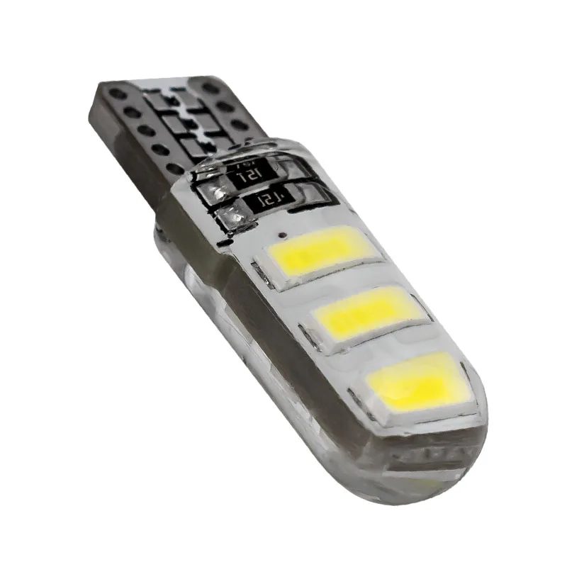 1 шт. T10 W5W силиконовый чехол 6 SMD 5630 5730 светодиодный Стоянкы Автомобилей Автомобиля