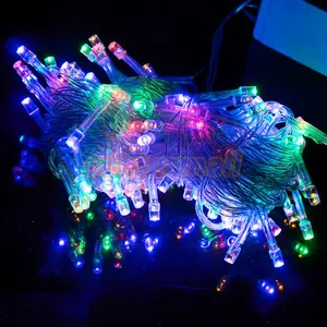 10 м Guirlande Lumineuse Exterieur 100 Фея Рождественская елка naviсветодио дный DAD светодиодные гирлянды украшения Новый светодио дный год светодиодные Рождественские огни в помещении - изображение