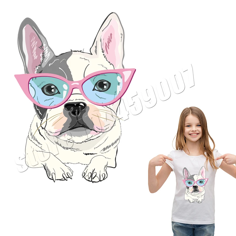 

Iron-On Patches Dog DIY Accessory Clothing Deco New Design Badges Washable Heat Transfer Stickers Flower