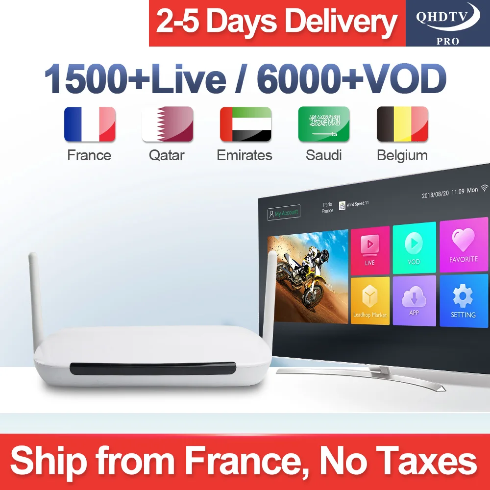 

Decoder France Android IPTV Q9 Box RK3229 4K WiFi QHDTV Pro Algeria H.265 Arabic French Channels IP TV Subscription Receiver