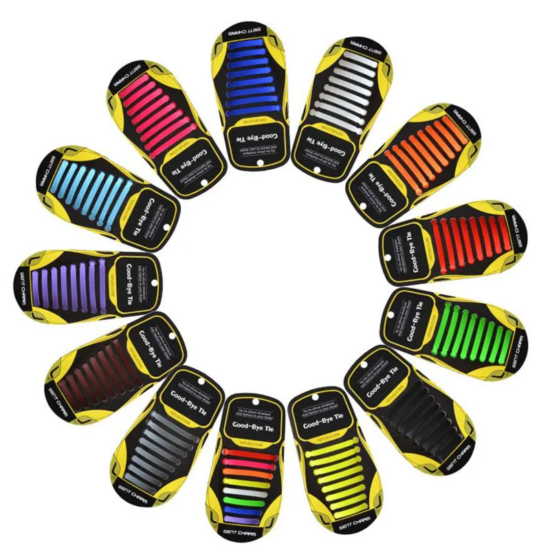N 50 Sets 800 Roots New Fashion Unisex Adults Kids Shoelaces No Tie Elastic Shoes Lace Creative Silicone Laces Solid Color Suit
