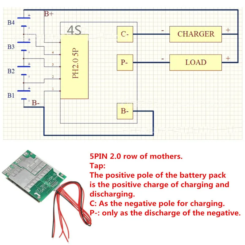 4S 100A 12 В баланс для LiFePo4 для 18650 батареи BMS защиты PCB платы модуль