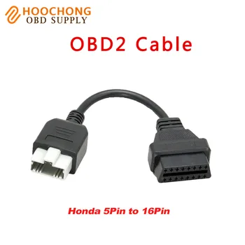 

2017 Latest For Honda 5pin OBD2 Adapter to 16pin OBD2 OBDII for Honda 5 pin to 16 pin female Connector