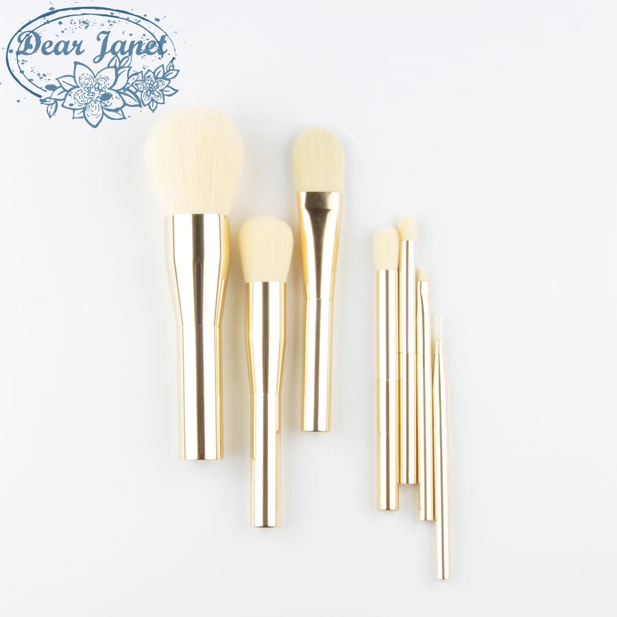 

7pcs/Set Make up brushes tool Kit Professional Makeup brush Set Metal Powder Blusher Foundation eye shadow eye liner