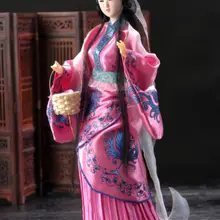 Exuqisite Восточная китайская Классическая Broider Кукла Красивая китайская статуя девушки № 3