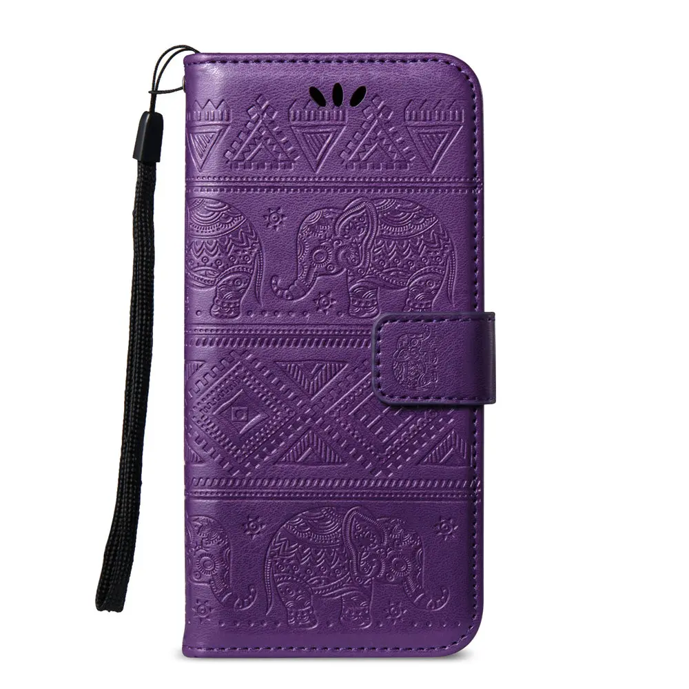 Purple Чехол с откидной крышкой для Xiaomi Redmi 4 Prime в стиле ретро с изображением слона чехол Чехол-портмоне из кожи с откидной крышкой чехол для телефона для Xiaomi Redmi 4 Pro 4Pro Капа - Цвет: Purple