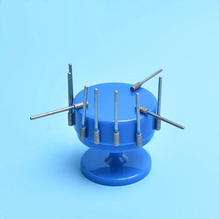 

new Dental Autoclavable Round Endo Stand Cleaning Foam Sponges File Holder Blue