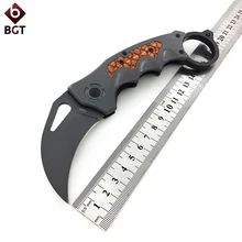 BGT DA93 Karambit складной нож 5Cr15 Карманный боевой нож для выживания EDC титановые ножи для кемпинга охоты тактические инструменты