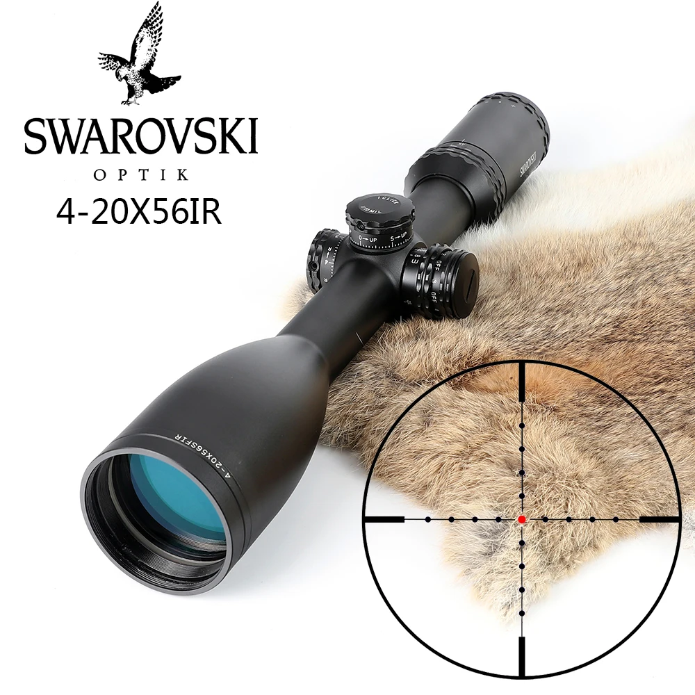 Имитация Swarovskl 4-20x56 SFIR оптические прицелы Mil Dot glass F40-1 перекрестные прицелы для охотничьих ружей