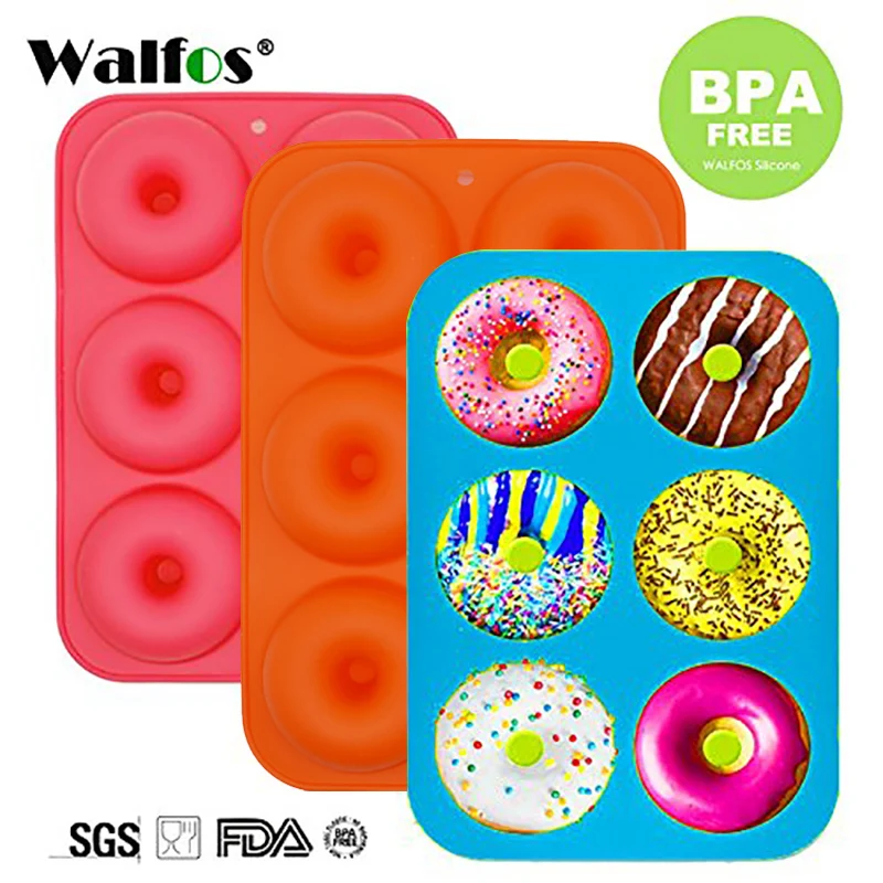6 Holes Donuts Mold of Silicone Round Shape Donuts Mold Baking Jelly